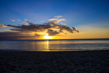 sunset over the ocean