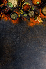 Set of Spices and herbs for cooking