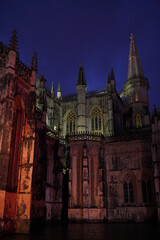 Monastery of Batalha at night. Portugal. UNESCO World Heriatge Site