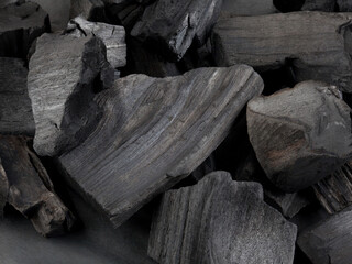 Natural black coal background