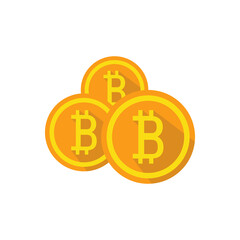 Bitcoin coins icon