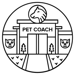 
Modern design icon of pet shop, editable vector 
