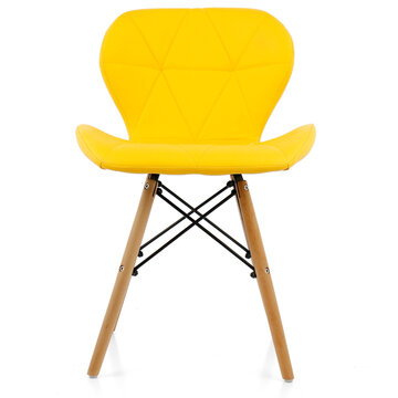 Modern Yellow Chair Isolated On White Background