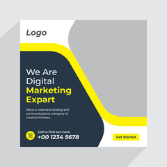Digital business marketing social media post & web banner 