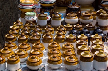 Various design handicraft jars
