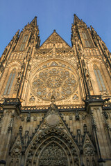 Fototapeta premium St. Vitus cathedral in Prague, Czech Republic. Vertical.
