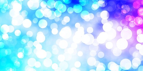 Light Pink, Blue vector template with circles.