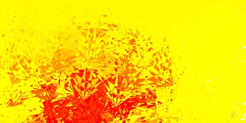 Light green, red vector pattern with polygonal shapes.