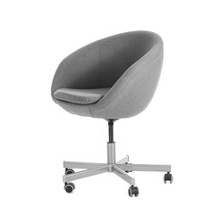 Swivel chair on white background