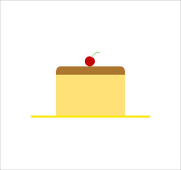 typical french dessert. illustration for web and mobile design.