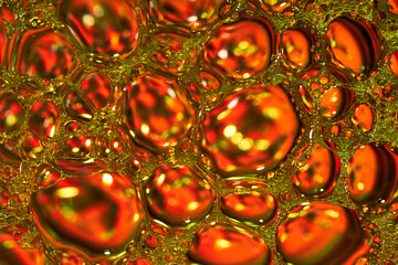 Multicolored bubbles abstract background design.
