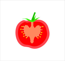 vegetable tomato. illustration for web and mobile design.