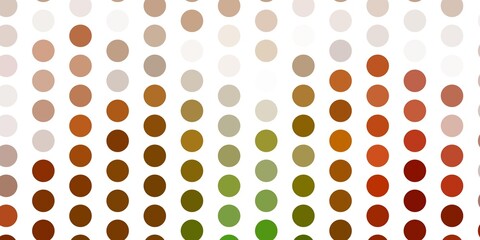 Light green, yellow vector template with circles.