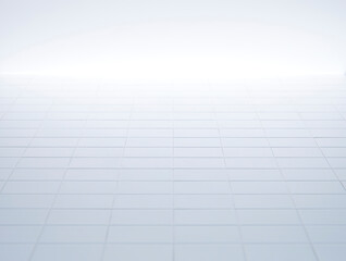 White tiles floor abstract background #2