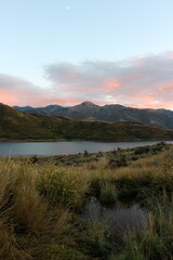 Little Dell Reservoir up Parleys Canyon in Northern Utah, near Salt Lake City, at Sunset.