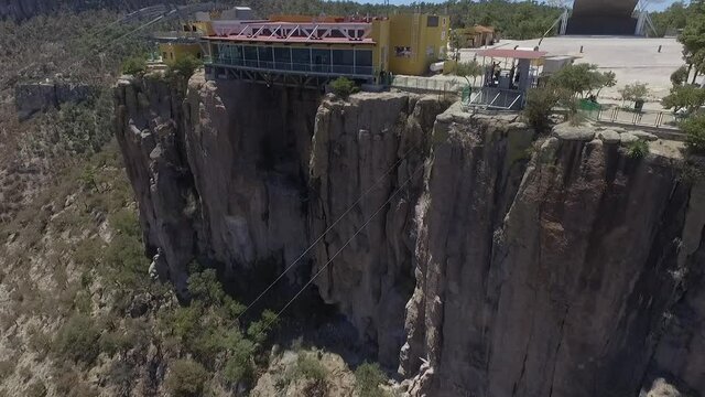 Zipline in Divisadero, Copper Canyon, Chihuahua Mexico