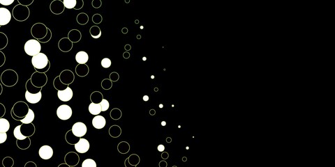 Dark Green, Yellow vector template with circles. Modern abstract illustration with colorful circle shapes. Pattern for websites.