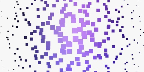 Light Purple vector backdrop with rectangles. Colorful illustration with gradient rectangles and squares. Best design for your ad, poster, banner.