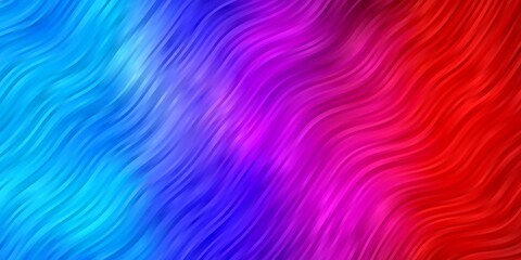 Light Blue, Red vector texture with circular arc. Abstract gradient illustration with wry lines. Template for your UI design.