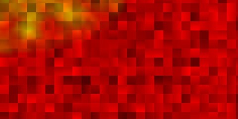 Light Red, Yellow vector background in polygonal style.