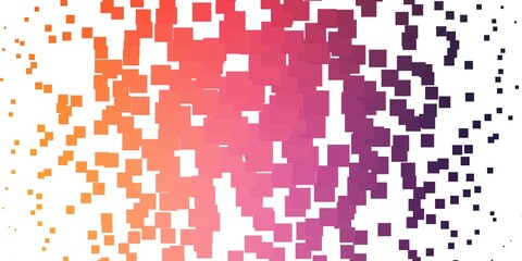 Light Pink, Yellow vector layout with lines, rectangles. Illustration with a set of gradient rectangles. Pattern for commercials, ads.