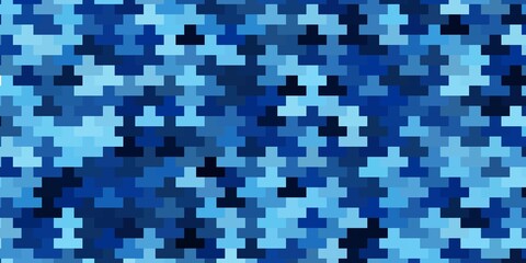 Light BLUE vector background in polygonal style. Colorful illustration with gradient rectangles and squares. Pattern for busines booklets, leaflets