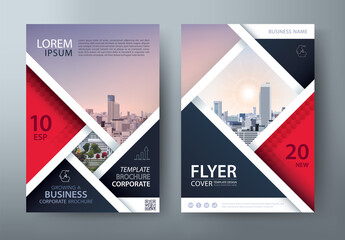 Annual report brochure flyer design, Leaflet presentation, book cover templates, layout in A4 size