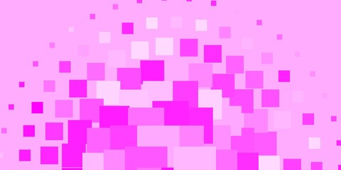 Light Pink vector template in rectangles. Colorful illustration with gradient rectangles and squares. Template for cellphones.