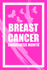 Breast cancer awareness campaign poster