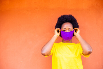 person with a mask