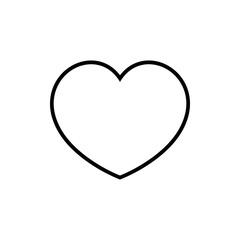 Heart vector icon, Symbol of Love and Valentine's Day. Social love heart icon. Heart icon - Perfect Love symbol. Vector EPS 10