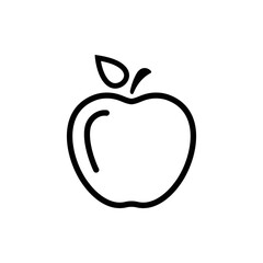 Apple vector icon. Apple fruit illustration icon.Web design vector logo. Apple isolated