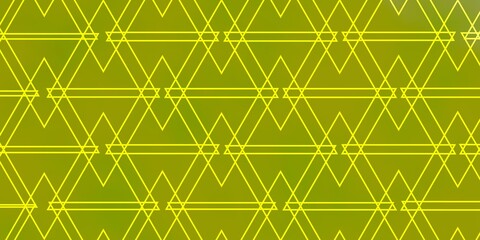 Light Green, Yellow vector pattern with polygonal style. Beautiful illustration with triangles in nature style. Template for wallpapers.