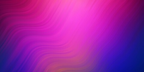 Obraz premium Dark Multicolor vector background with curves. Colorful illustration in abstract style with bent lines. Pattern for commercials, ads.