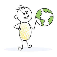 
An illustration design of globe, geography globe concept 
