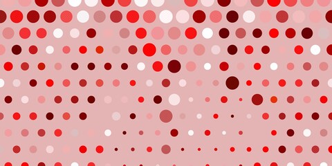 Light red, yellow vector template with circles.