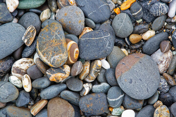 Unnamed beach of volcanic rock on the coast of Taiwan