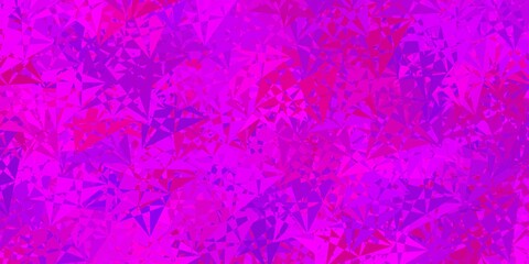 Light pink, yellow vector backdrop with triangles, lines.