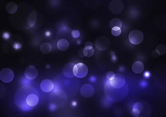 ふんわりとした水玉模様　背景素材（青）