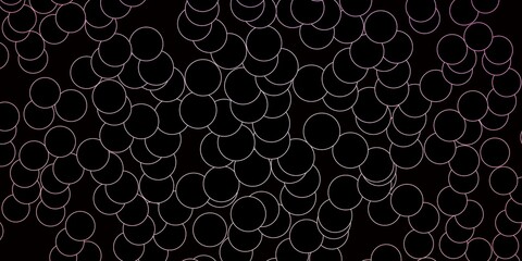 Obraz premium Dark Pink vector texture with disks. Abstract colorful disks on simple gradient background. Pattern for booklets, leaflets.