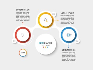 Fototapeta premium Vector Infographic label design template with icons and 4 options or steps. Can be used for process diagram, presentations, workflow layout, banner, flow chart, info graph.
