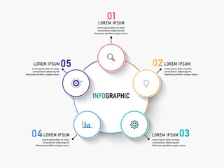 Vector Infographic label design template with icons and 4 options or steps. Can be used for process diagram, presentations, workflow layout, banner, flow chart, info graph.