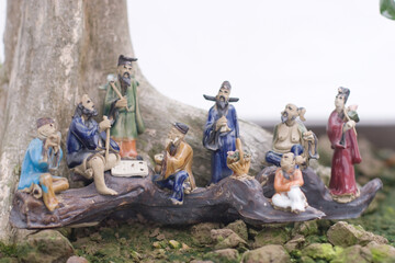 a Bonsai and Penjing landscape with miniature. © Seaonweb