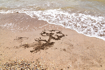 heart on the beach