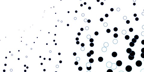 Dark BLUE vector layout with circle shapes. Abstract decorative design in gradient style with bubbles. Pattern for wallpapers, curtains.