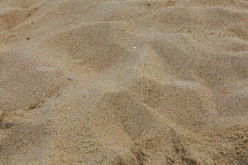 Fototapeta na wymiar Yellow sand, close-up
