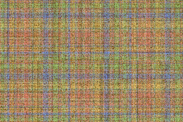 Fototapeta premium ragged old soft multicolor Scottish tartan traditional clan ornament repeatable pattern, textile texture from plaid, tablecloths, shirts, clothes, dresses, bedding