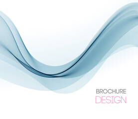 Abstract vector background with smooth color wave