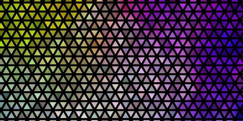 Light Multicolor vector backdrop with lines, triangles.