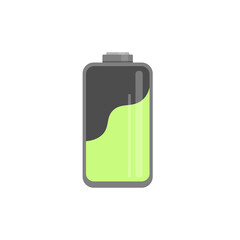 battery flat icon. phone power icon